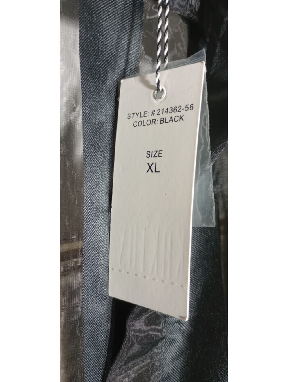 Kaktus Jacket Womens Black Stripe Sheer Organza Fairy Formal Event Artsy Gala XL - Picture 10 of 16